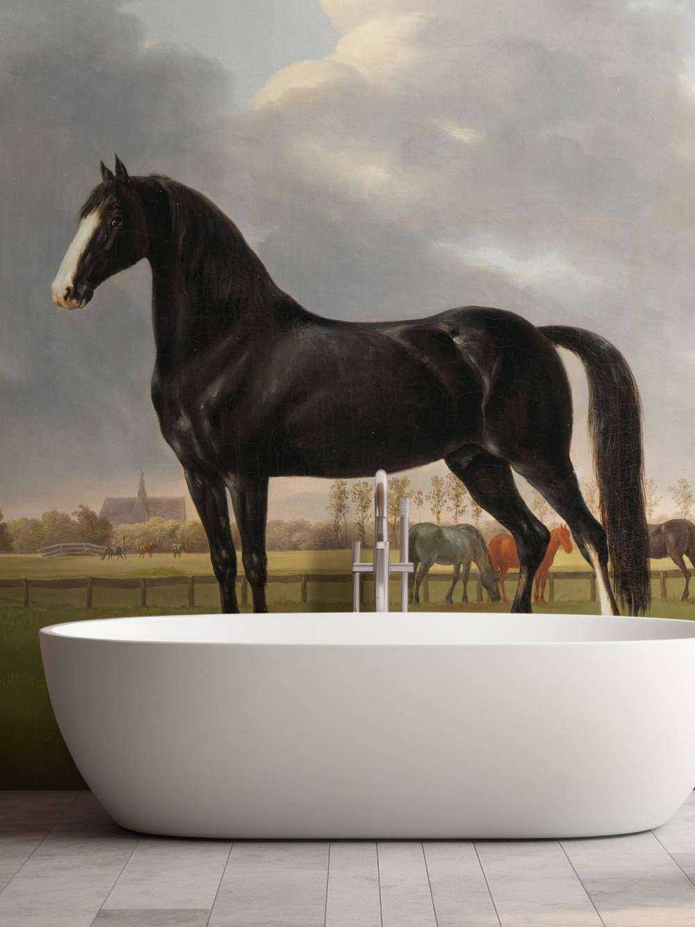 Foto carta da parati cavallo. Il cassettone De Vlugge