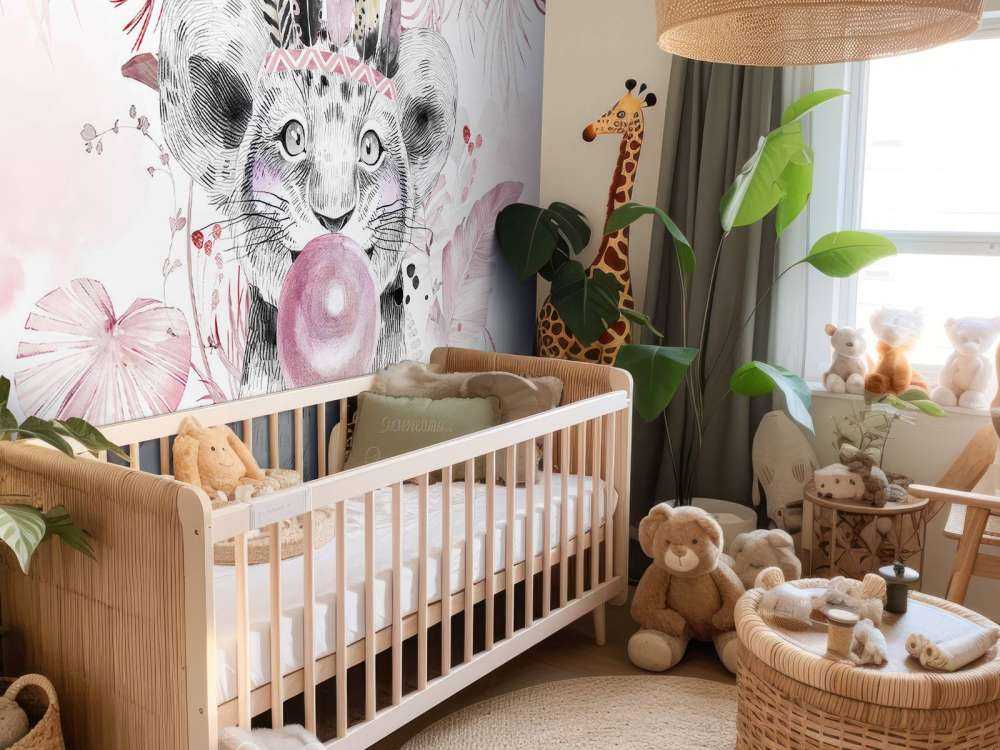 Cucciolo giocoso e sogni rosa