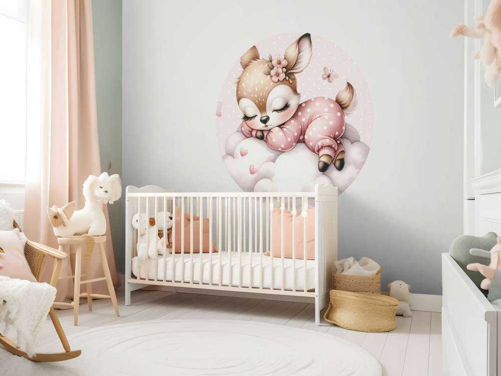 Cervi che dorme su una nuvola