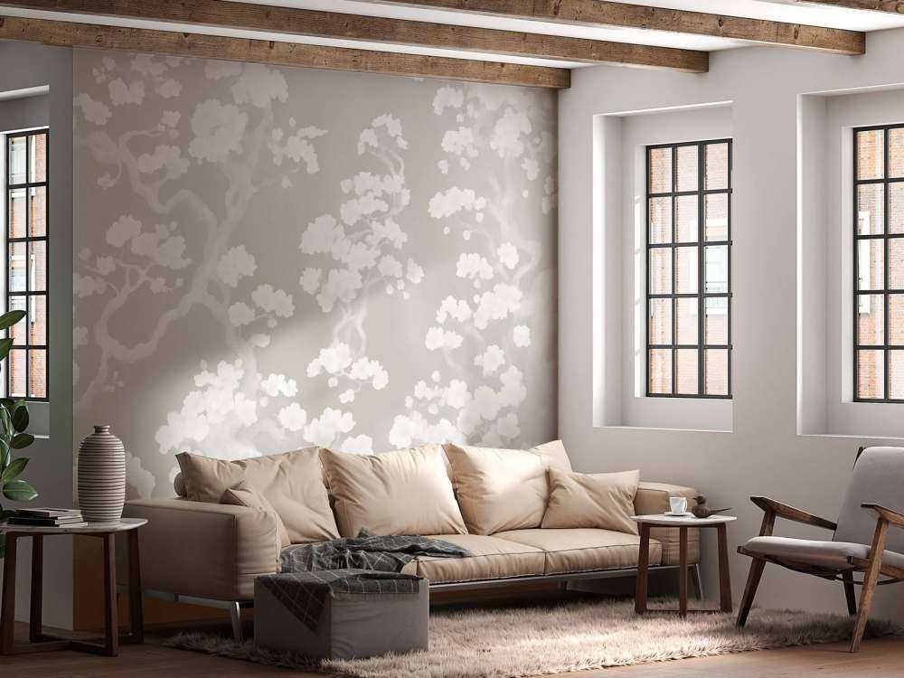 Meravigliosa foresta in fiore - taupe