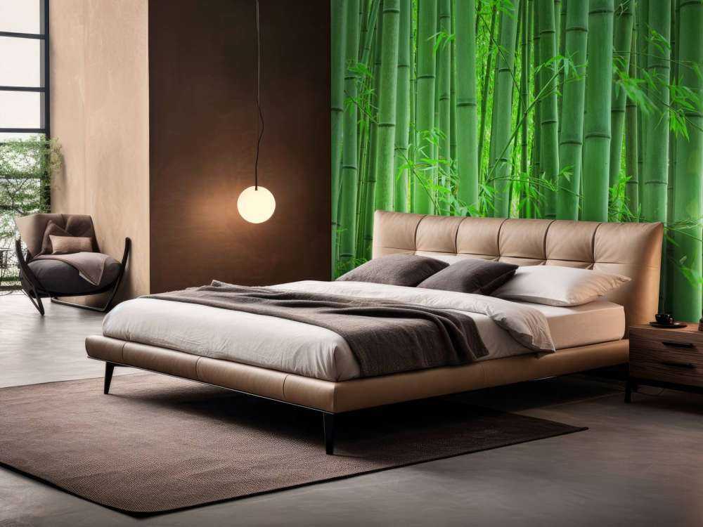 Closeup foresta di bambù