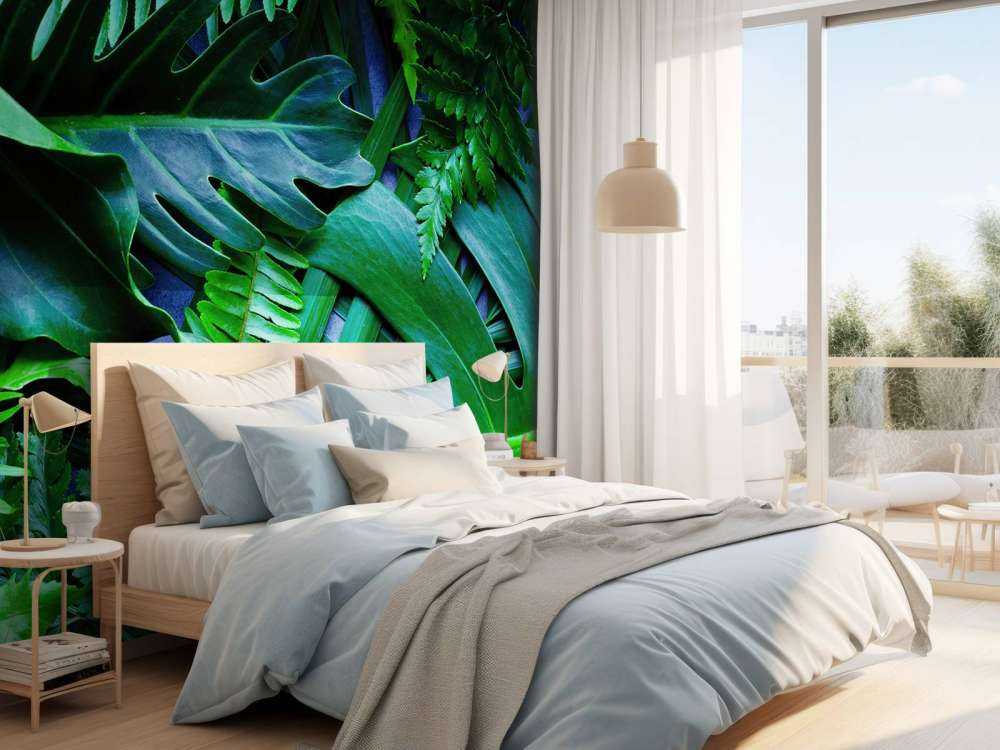 Foglie verdi della giungla