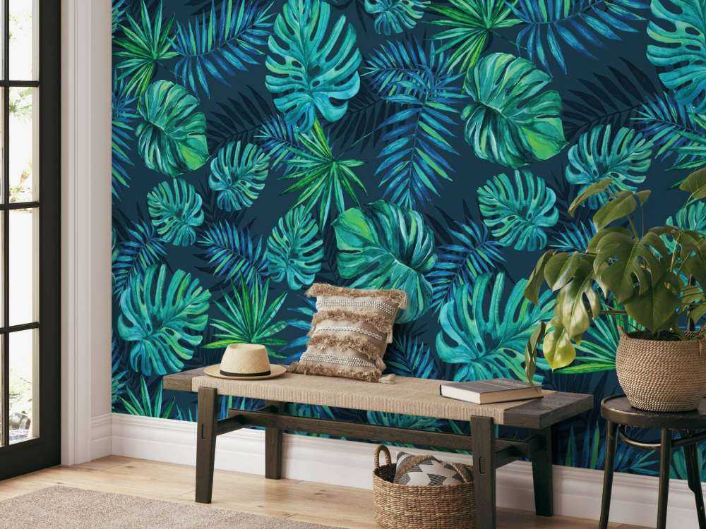 Piante tropicali ad acquerello