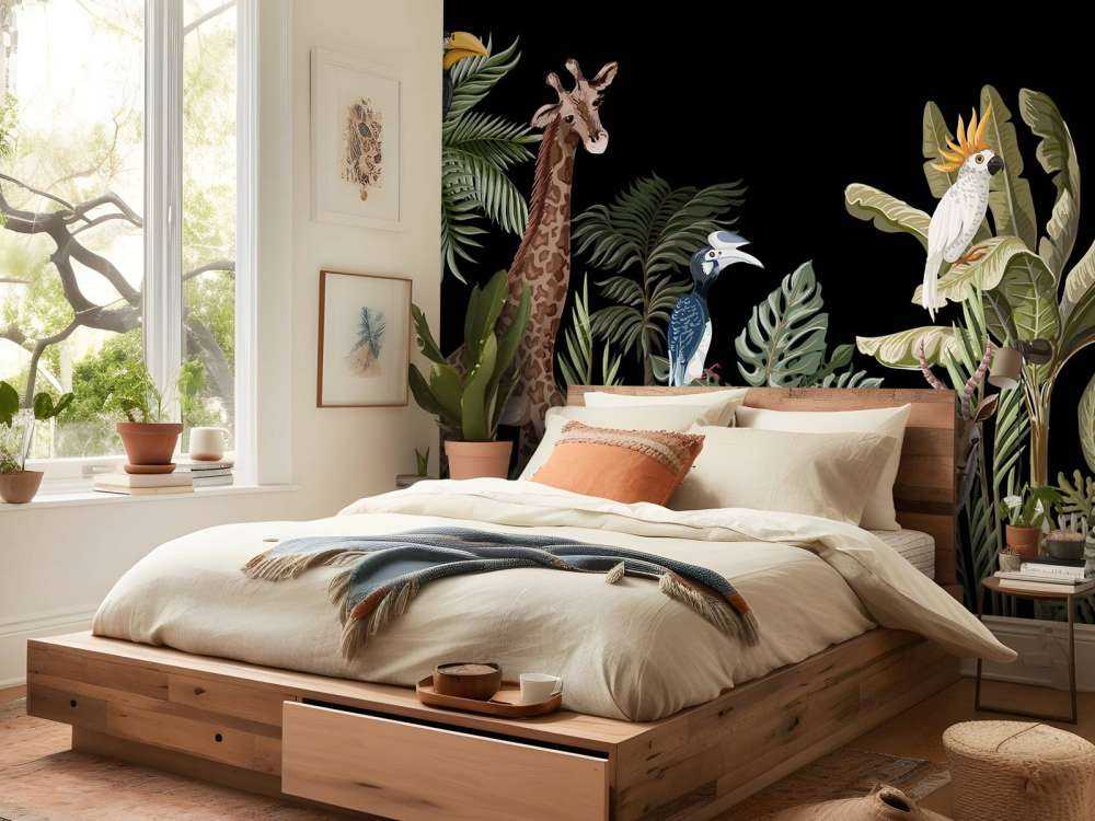 Vari animali della giungla