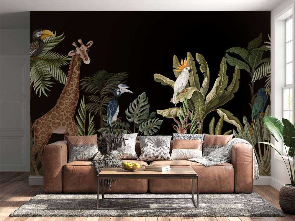 Vari animali della giungla