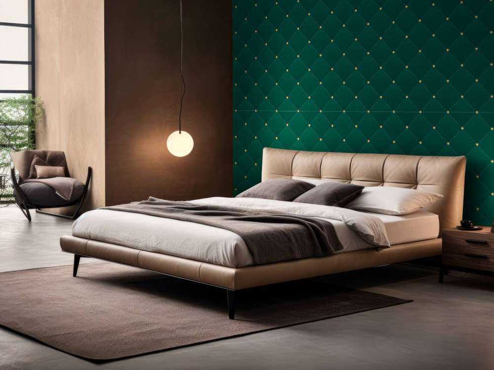 Modello chesterfield verde scuro