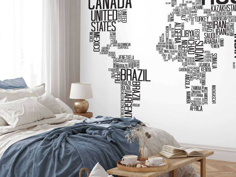 Mappa tipografica del mondo