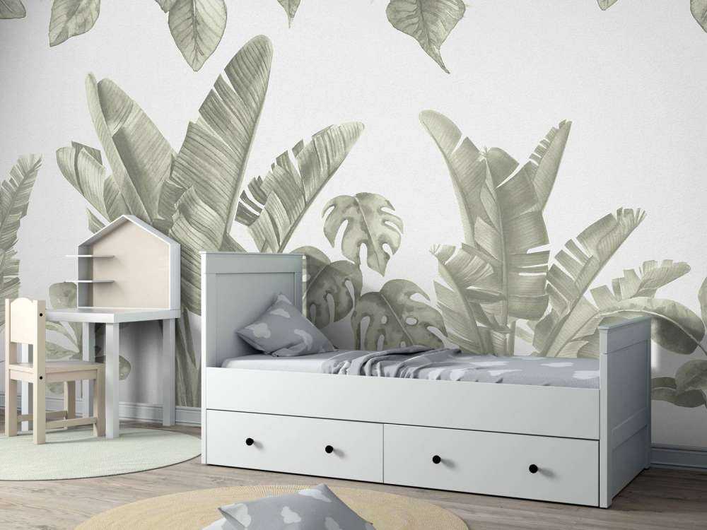 Foglie della giungla in verde