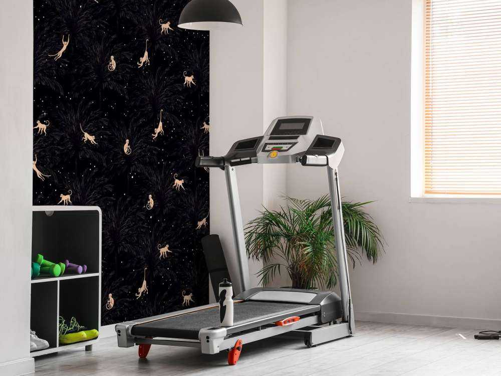 Scimmie tropicali - nero