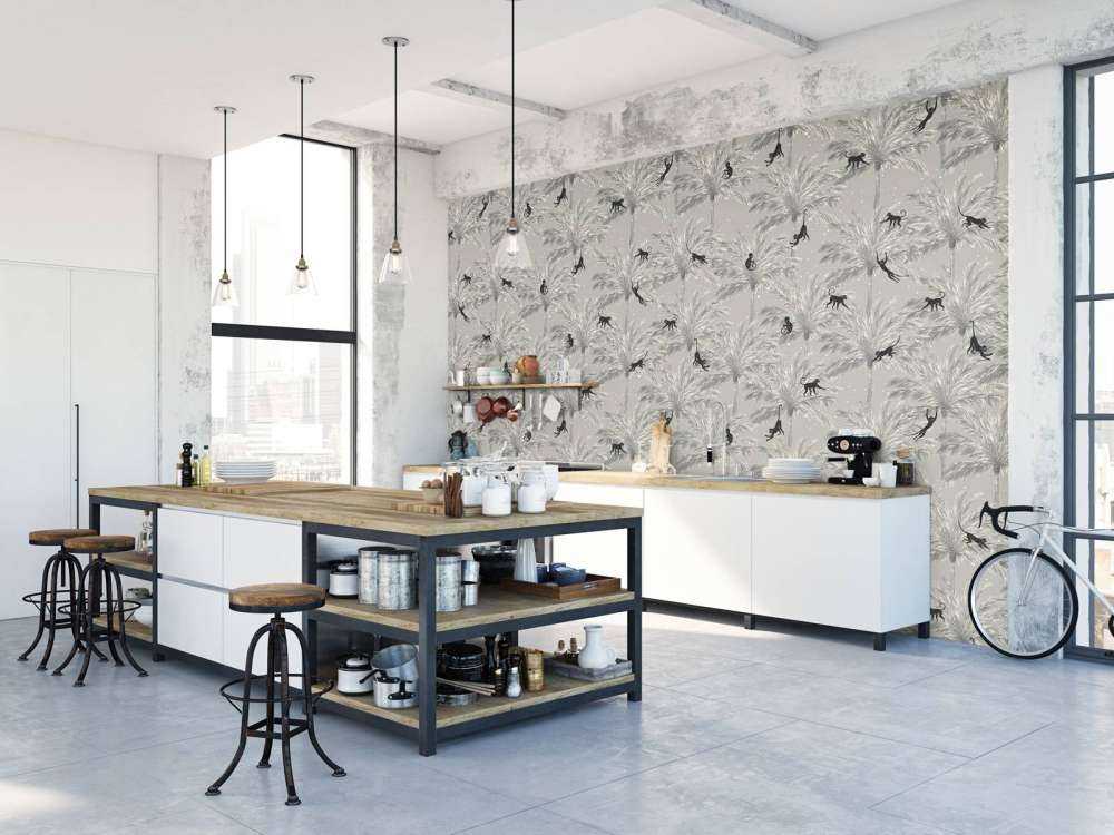 Scimmie tropicali - grigio