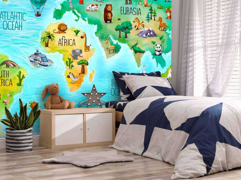 Mappa mondo per bambini
