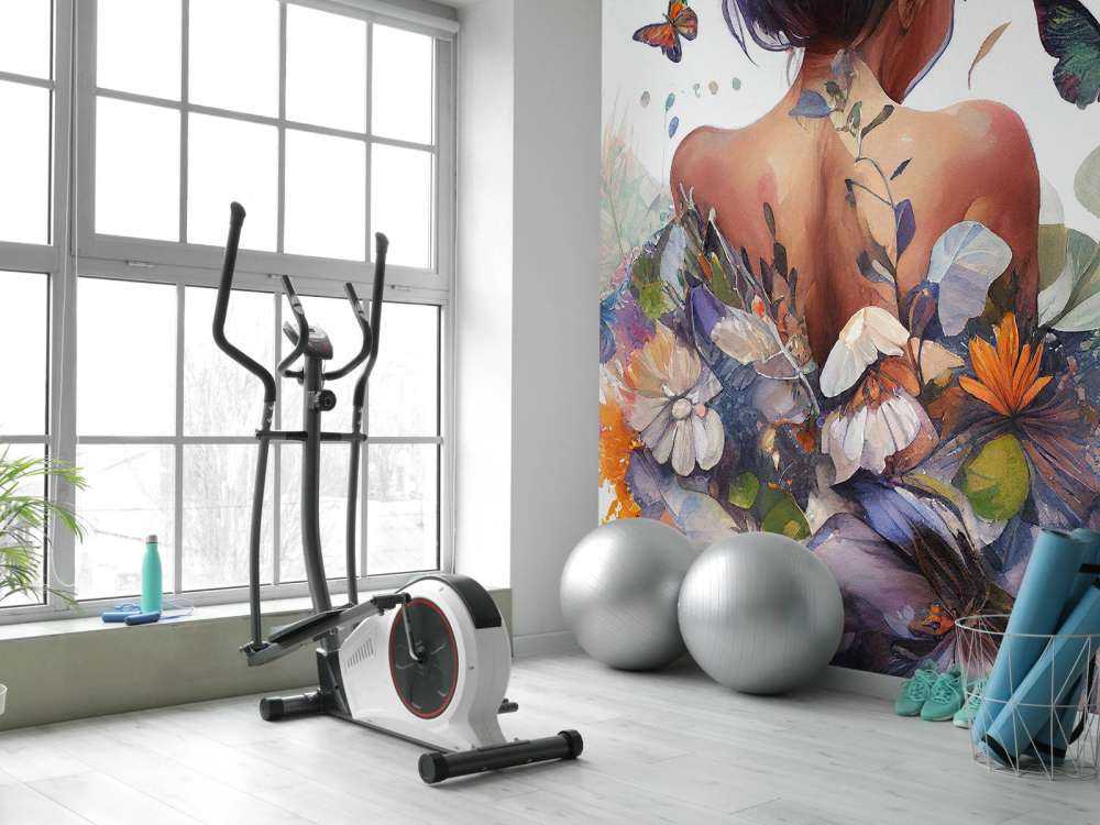 Watercolor Butterfly Woman Body #3