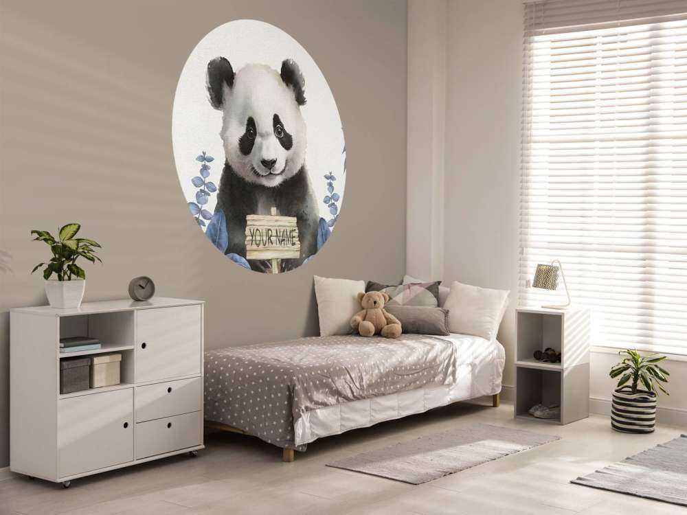 Baby panda nella giungla blu