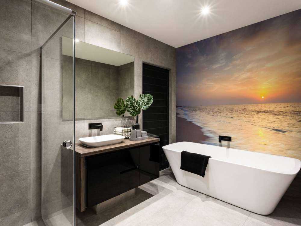 Evening view of beautiful beach in Israel