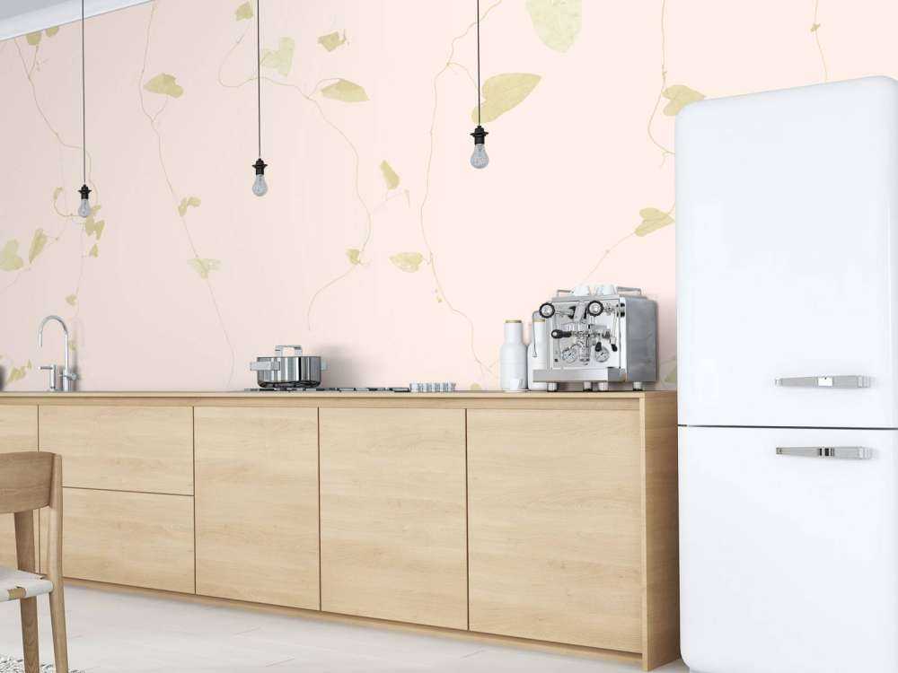 Foglie di tiglio - rosa cipria