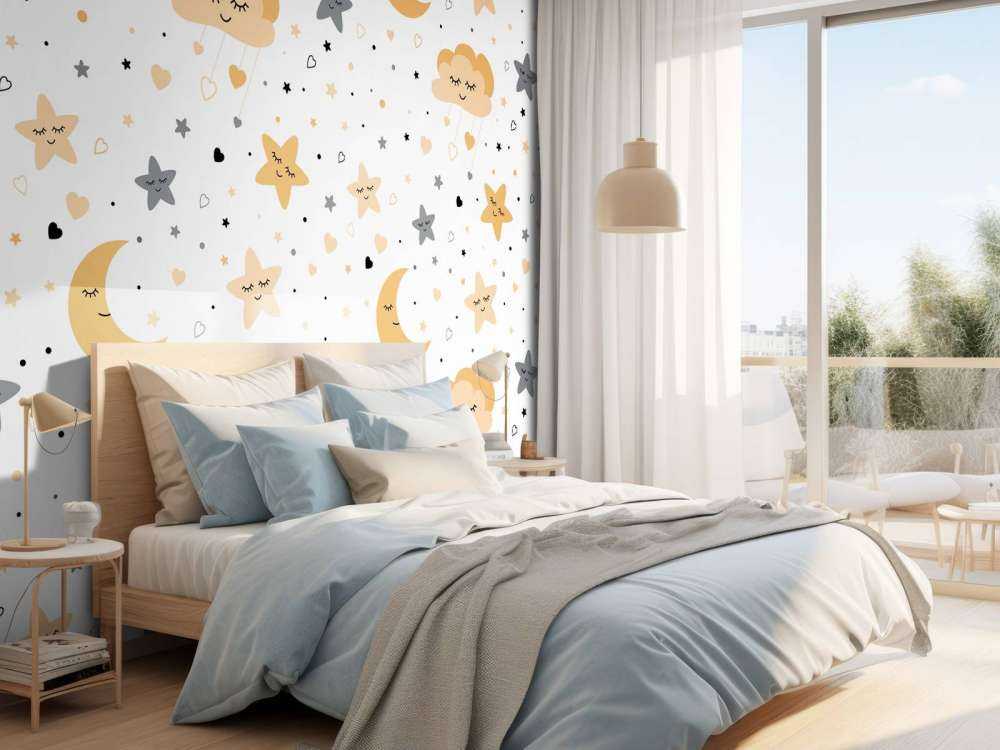 Nuvole, lune e stelle