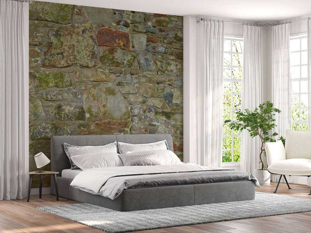 Vecchio muro con muschio