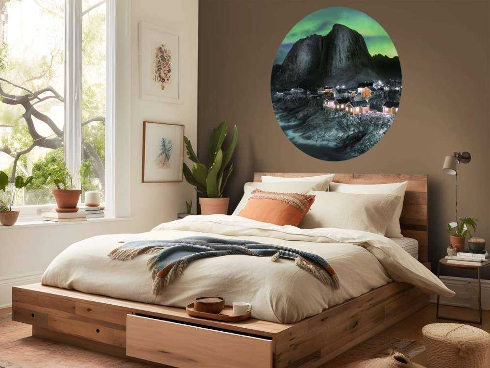 Aurora boreale sopra Hamnøy