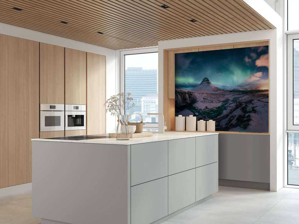 Kirkjufell con l'aurora boreale