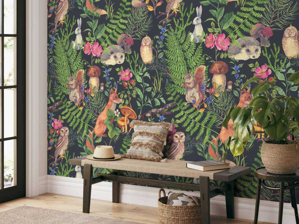 Motivo della foresta scura