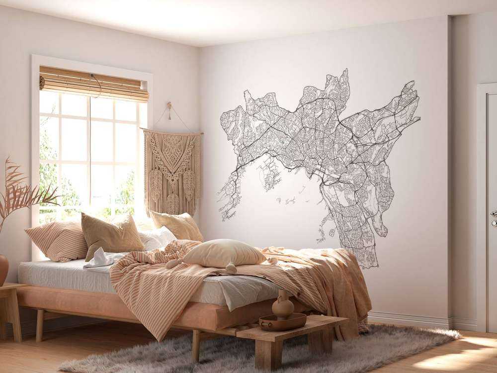 Mappa di Oslo, bianco 