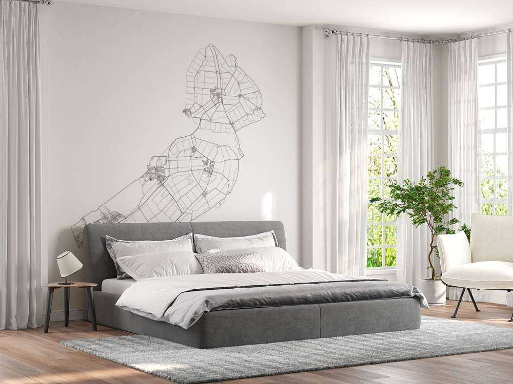 Mappa di Flevoland, bianco