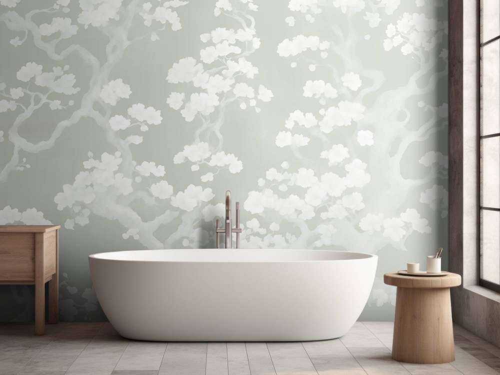 Meravigliosa foresta in fiore - verde