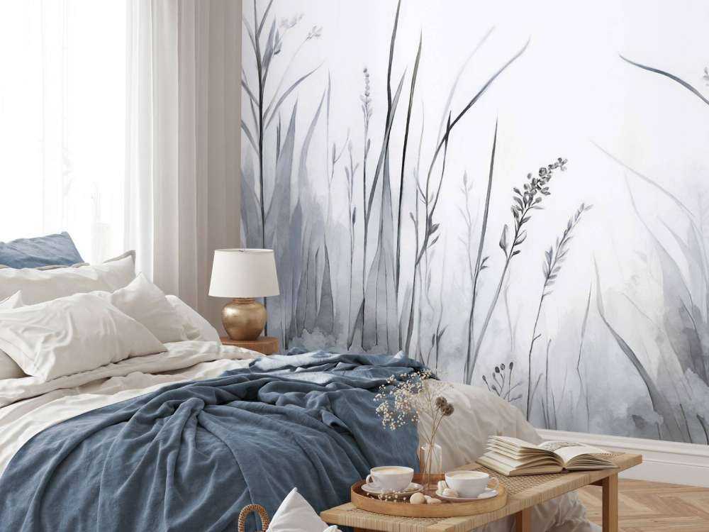 Carta da parati grigio morbido armonioso