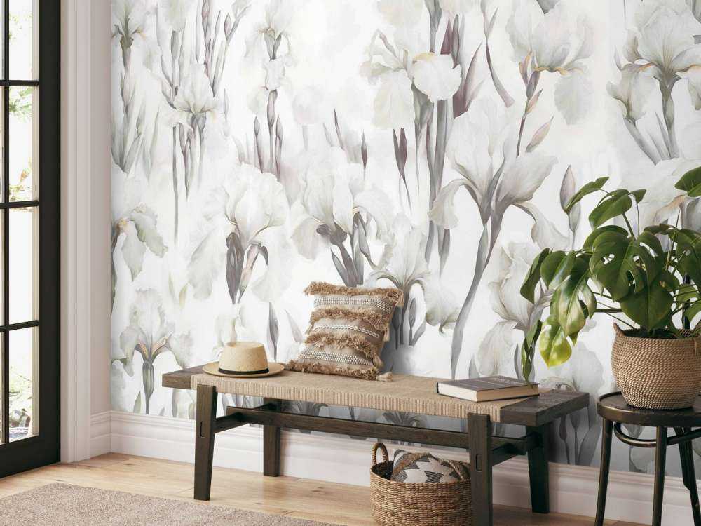 Iris danzano beige senza soluzione di continuità