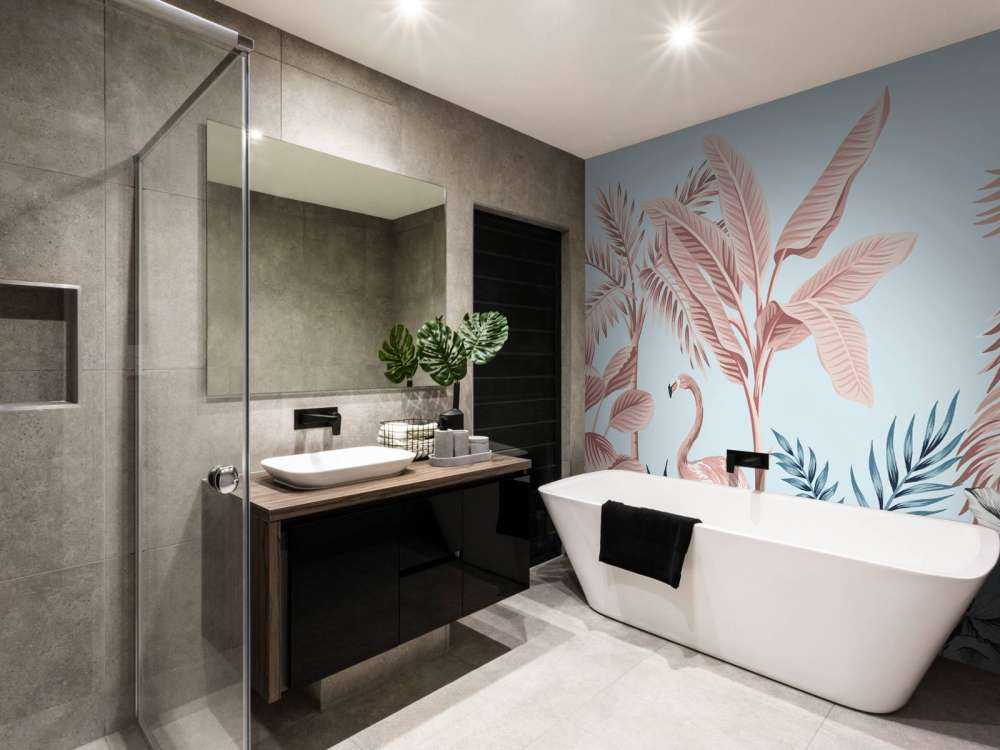 Giungla tropicale rosa