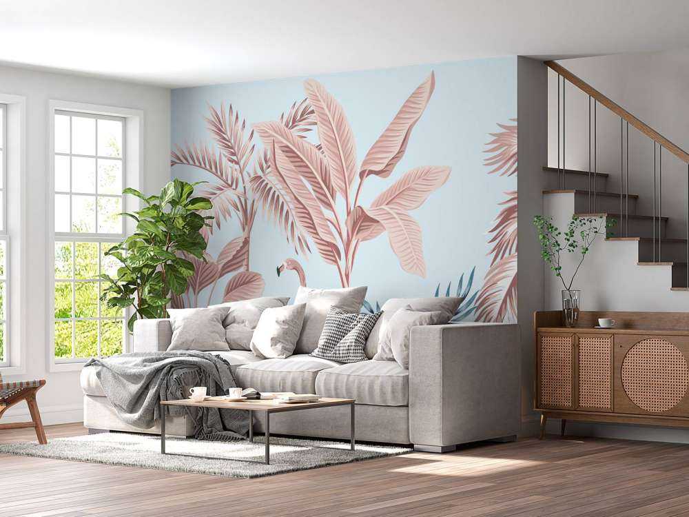 Giungla tropicale rosa