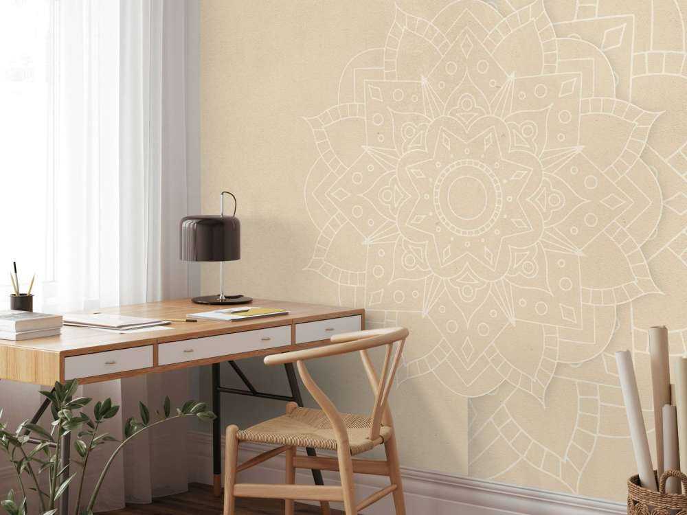 Atmosfera di mandala beige