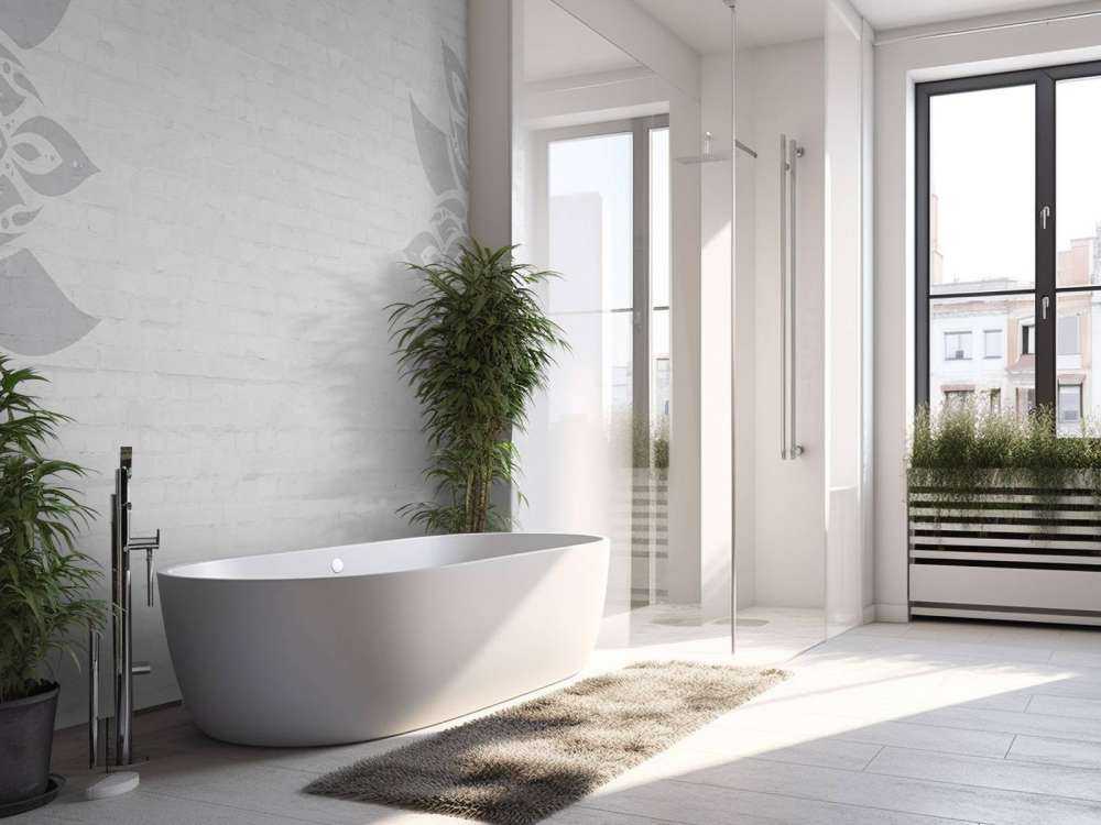 Grigio bianco Mandala Blossom