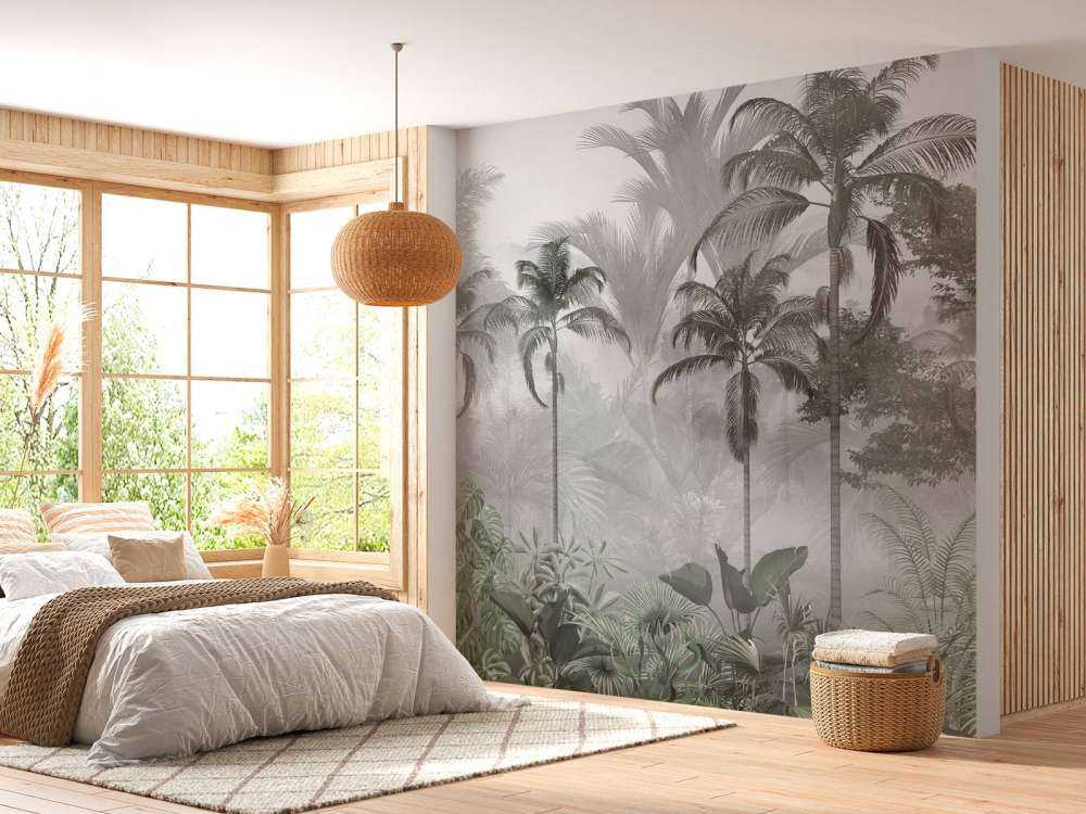 Bosco di Palme Nebbioso