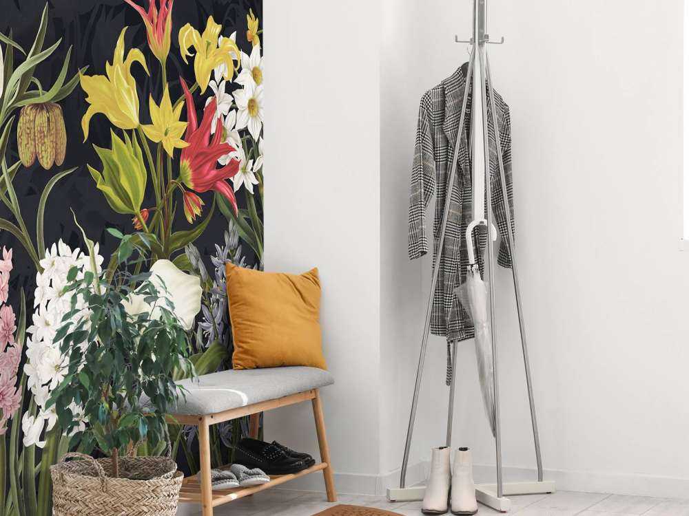 Fiori di Primavera - Grigio Ghiaccio Argento