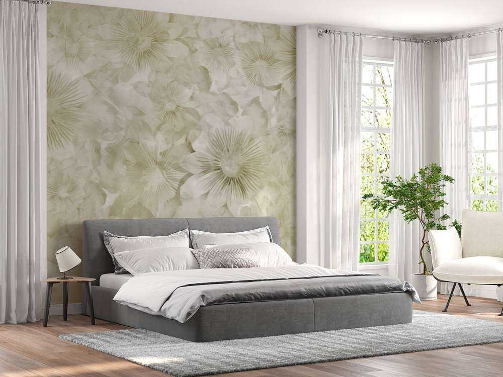 Acquerello Botanico Eleganza Sabbia Calda