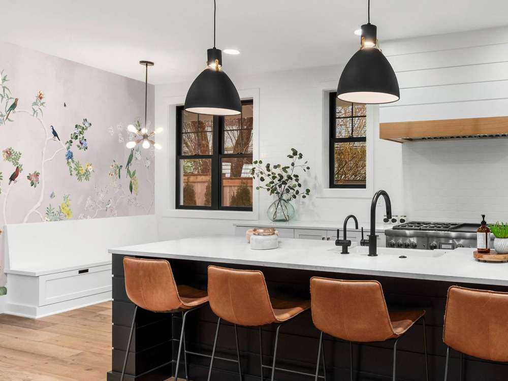 Birds in Garden Panorama 4