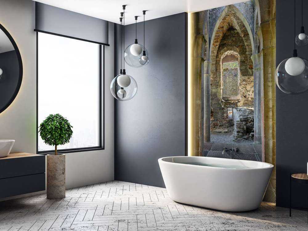 Edificio abbandonato con archi