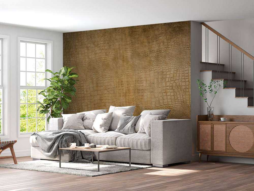 Texture coccodrillo giallo ocra