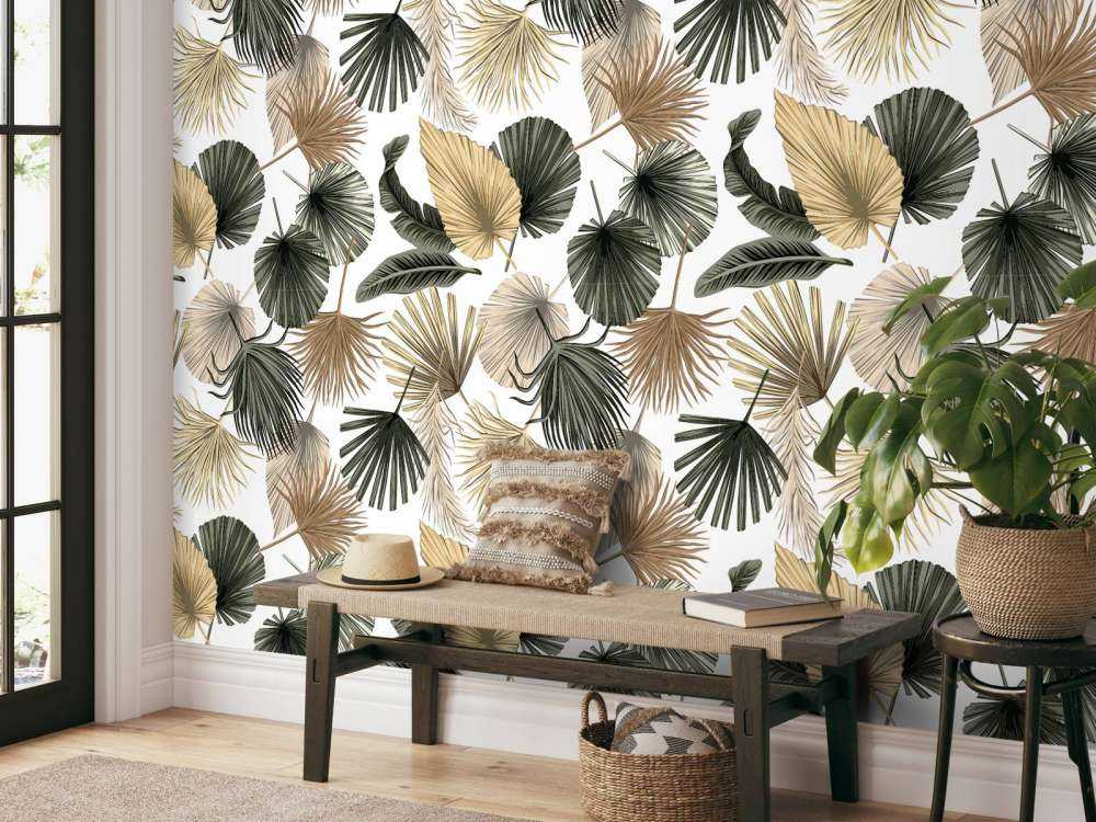 Foglie di palma essiccate