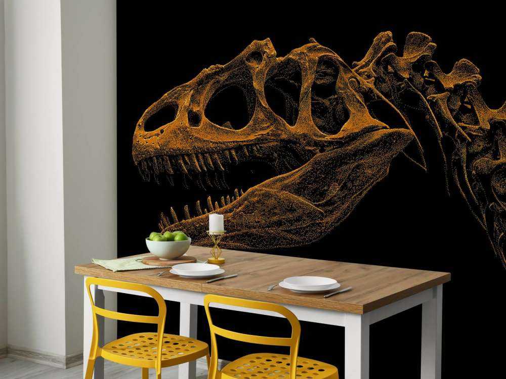 Scheletro di un dinosauro