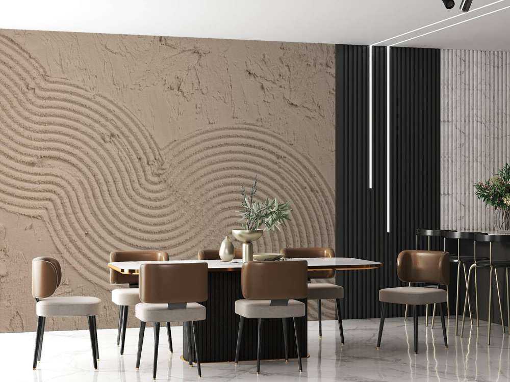 Linee e strutture organiche in color tortora