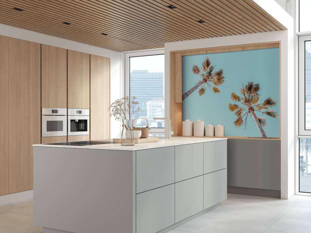 Palme e cielo azzurro