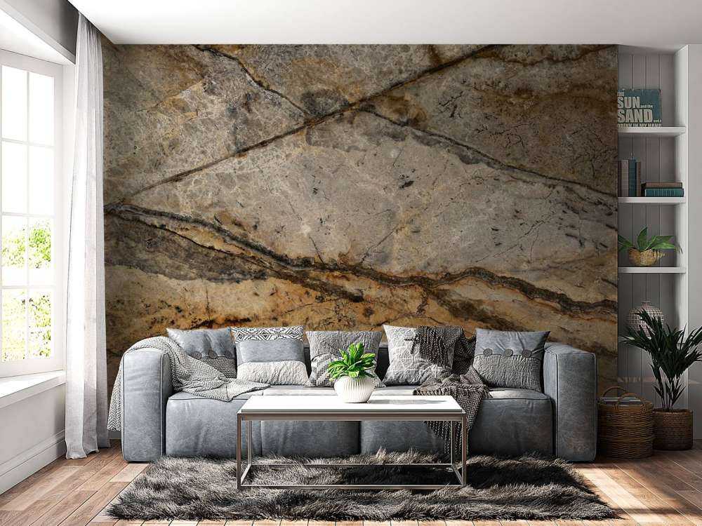 Marmo color sabbia con scanalature