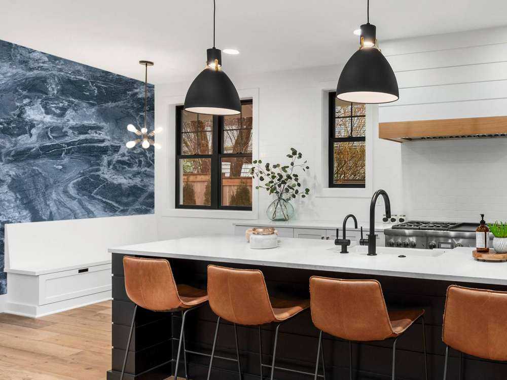 Marmo con tonalità blu