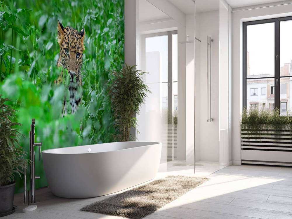 Leopardo nella foresta