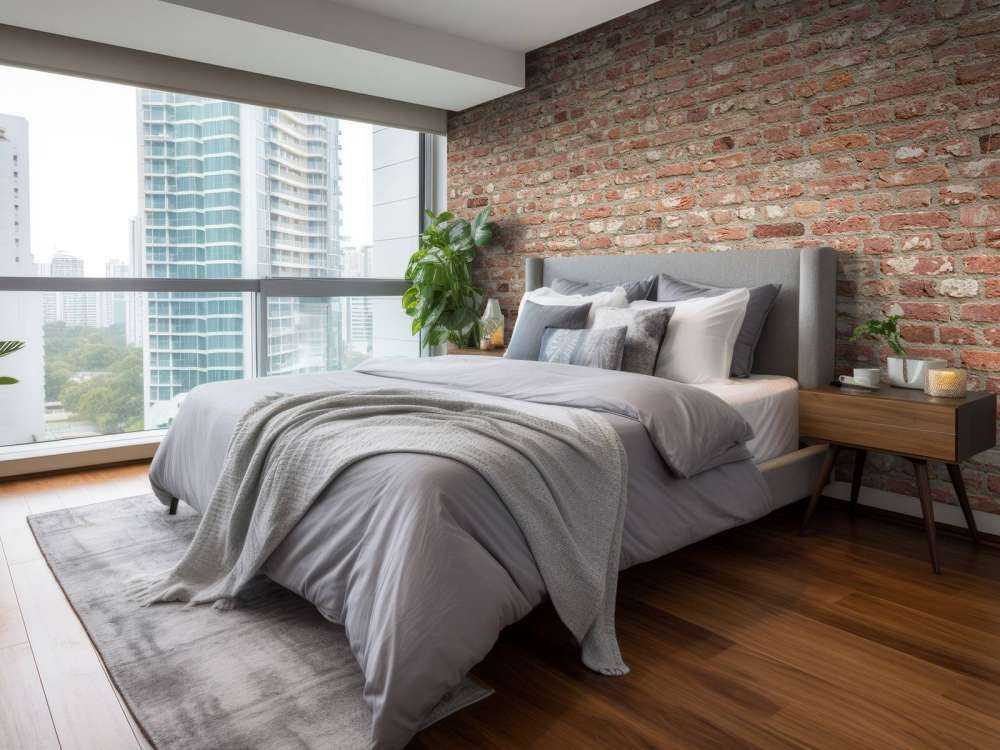 Muro con diversi colori di mattoni