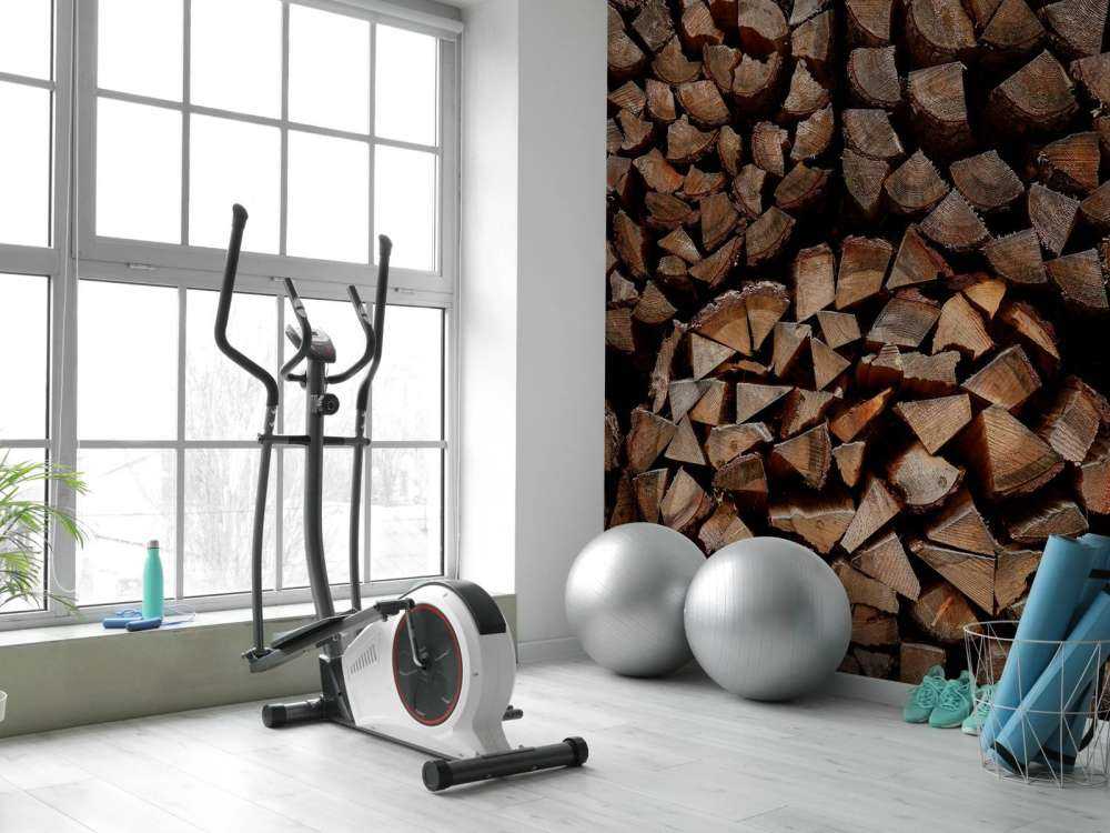 Pile rotonde di legno