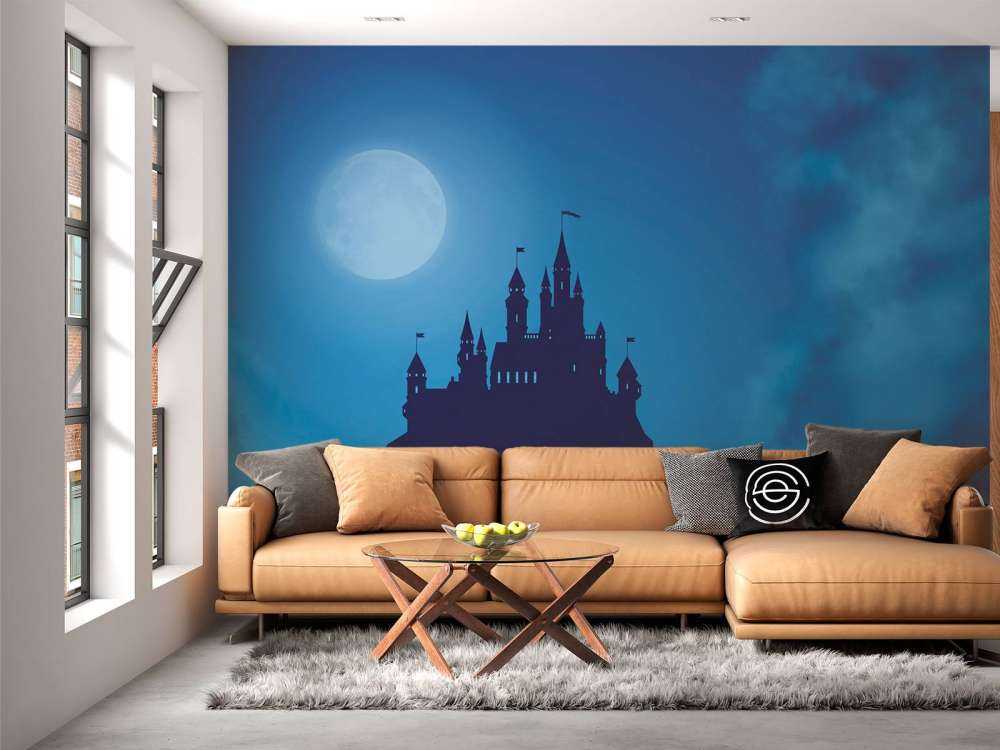 Castello con la luce della luna