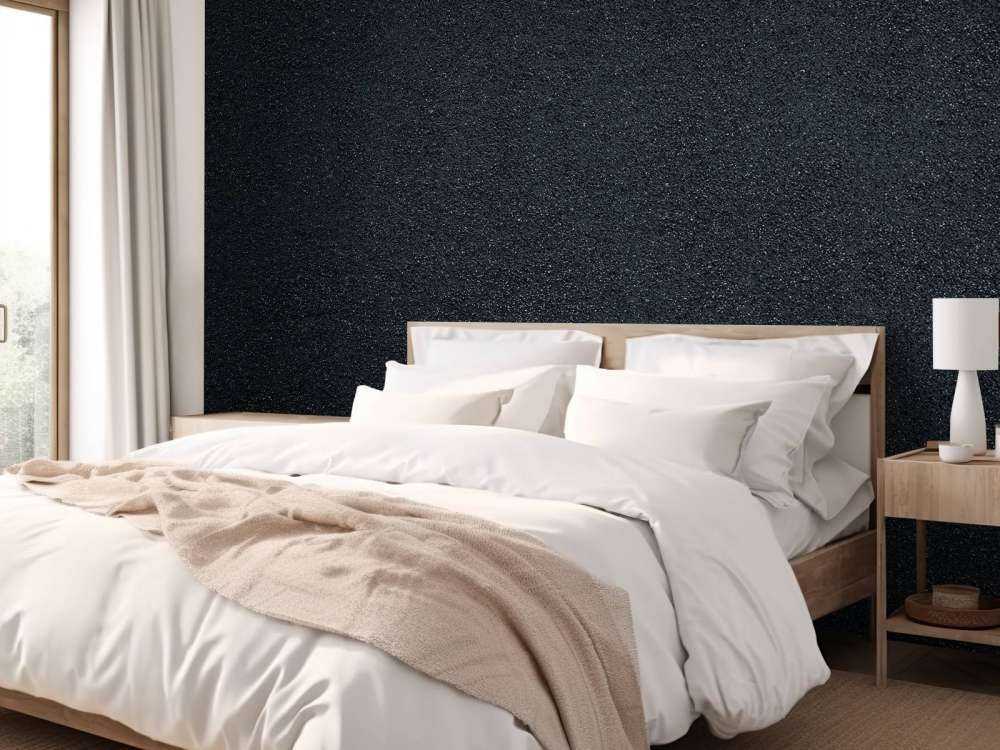 Muro scuro con pietre fini